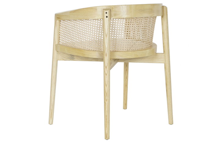 DKD Home Decor Silla Horeca Natural Beige 53 x 76 x 64 cm (2 Unidades)