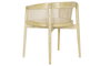 DKD Home Decor Silla Horeca Natural Beige 53 x 76 x 64 cm (2 Unidades)
