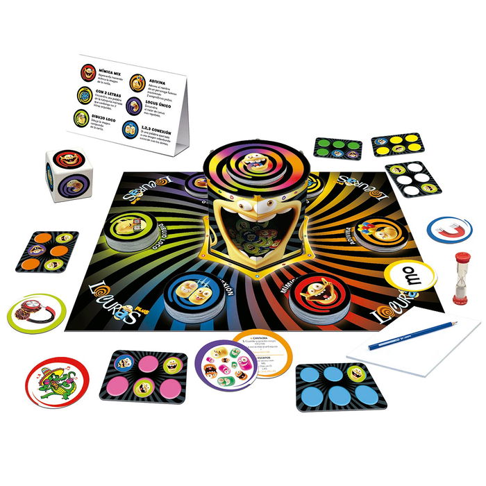Educa Locuras Plus 19842 Juego de Mesa de Pruebas Divertidas para +8 Años
