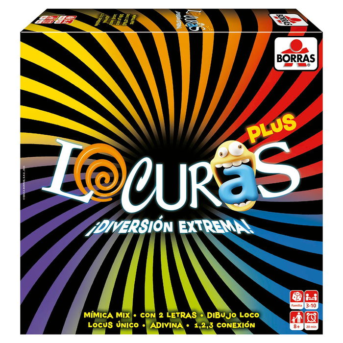 Educa Locuras Plus 19842 Juego de Mesa de Pruebas Divertidas para +8 Años