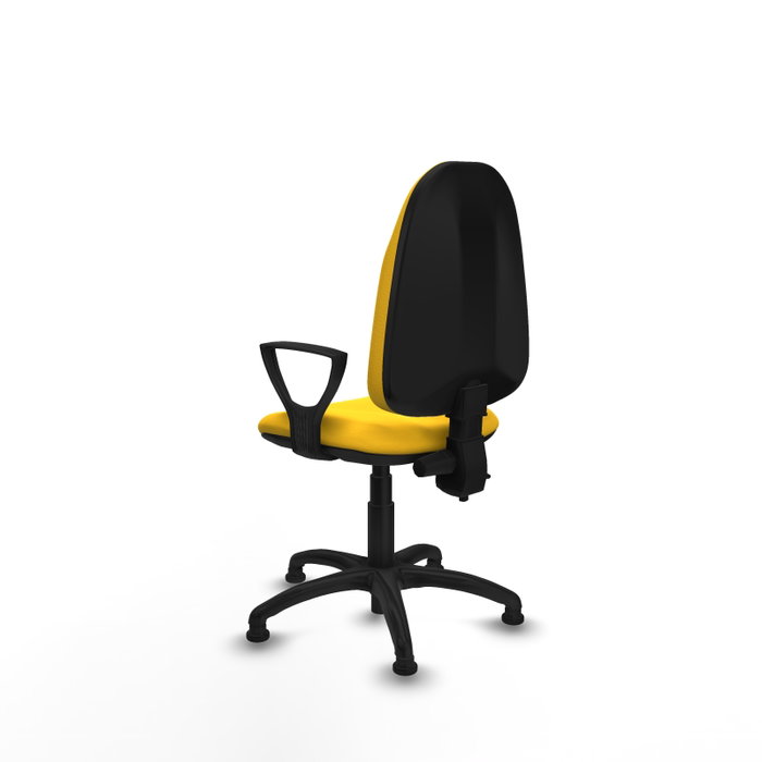 PIQUERAS Y CRESPO Silla de oficina Algarra Amarillo con mecanismo de contacto permanente