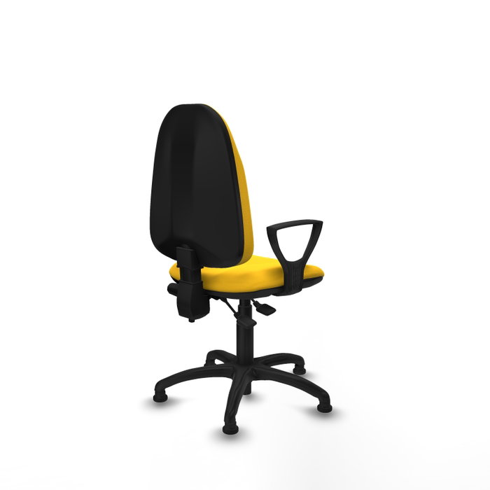 PIQUERAS Y CRESPO Silla de oficina Algarra Amarillo con mecanismo de contacto permanente