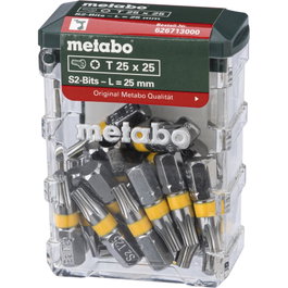 Metabo Bit-Box T25, SP, 25 piezas