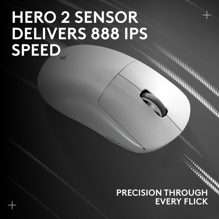 Logitech G Pro X Superlight 2 Blanco Inalámbrico Logitech G Pro X Superlight 2 Blanco Inalámbrico