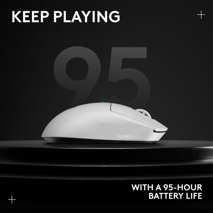 Logitech G Pro X Superlight 2 Blanco Inalámbrico Logitech G Pro X Superlight 2 Blanco Inalámbrico