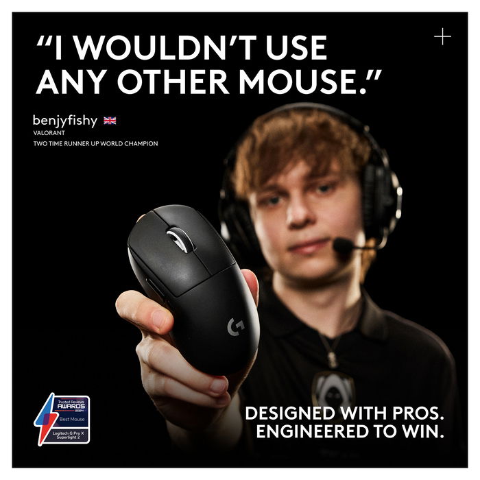 Logitech PRO X Superlight 2 Ratón Gaming Inalámbrico Lightspeed Blanco Óptico 32000 DPI 0,5 ms