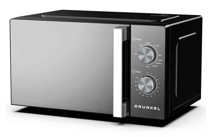 Grunkel MWG-20ESPEJO Microondas con Grill 800W 20L Negro