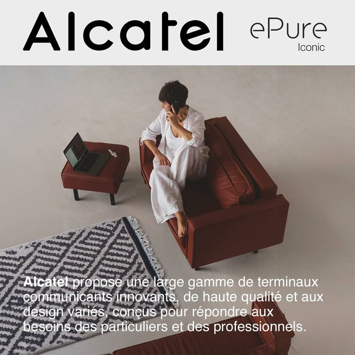 ALCATEL Teléfono Vintage EPure Iconic Blanco ALCATEL Teléfono Vintage EPure Iconic Blanco