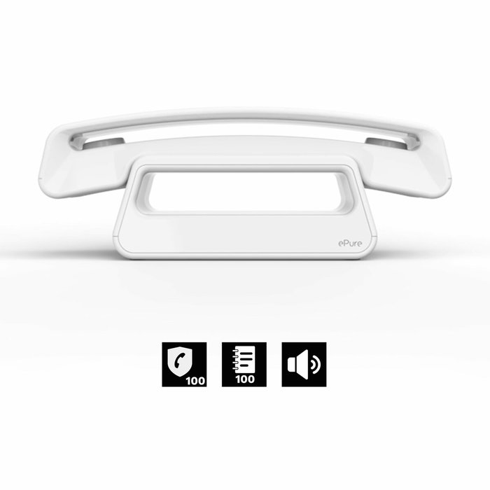 ALCATEL Teléfono Vintage EPure Iconic Blanco ALCATEL Teléfono Vintage EPure Iconic Blanco