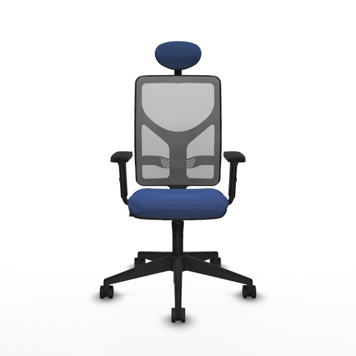 PIQUERAS Y CRESPO Silla de oficina Motilla con mecanismo Sincro, Azul marino y Gris PIQUERAS Y CRESPO Silla de oficina Motilla con mecanismo Sincro, Azul marino y Gris