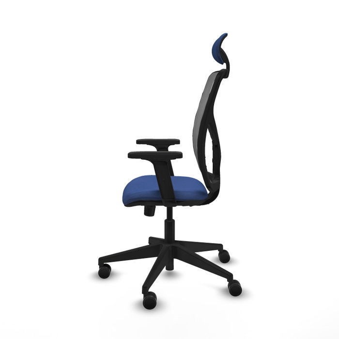 PIQUERAS Y CRESPO Silla de oficina Motilla con mecanismo Sincro, Azul marino y Gris PIQUERAS Y CRESPO Silla de oficina Motilla con mecanismo Sincro, Azul marino y Gris