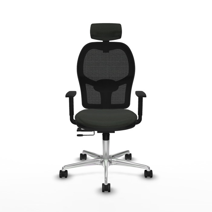 PIQUERAS Y CRESPO Silla de oficina Jorquera con mecanismo Sincro/Traslack, Negro PIQUERAS Y CRESPO Silla de oficina Jorquera con mecanismo Sincro/Traslack, Negro