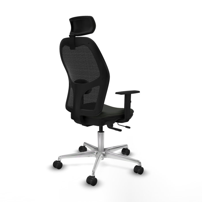 PIQUERAS Y CRESPO Silla de oficina Jorquera con mecanismo Sincro/Traslack, Negro PIQUERAS Y CRESPO Silla de oficina Jorquera con mecanismo Sincro/Traslack, Negro