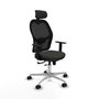 PIQUERAS Y CRESPO Silla de oficina Jorquera con mecanismo Sincro/Traslack, Negro