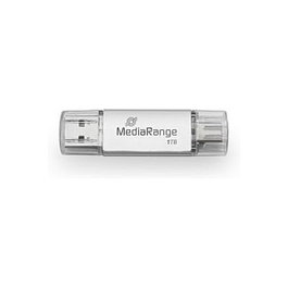 MEDIARANGE STICK MediaRange USB-Stick 3.2 Gen 1 USB-A und USB-C 1TB silber