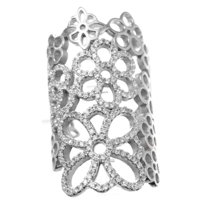 Folli Follie Anillo de Plata de Ley Plateado Talla 52 Folli Follie Anillo de Plata de Ley Plateado Talla 52