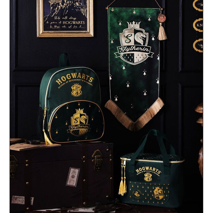 WIDDOP & CO Bolsa Portameriendas Harry Potter Slytherin de Terciopelo - Hogwarts School of Witchcraft & Wizardry WIDDOP & CO Bolsa Portameriendas Harry Potter Slytherin de Terciopelo - Hogwarts School of Witchcraft & Wizardry