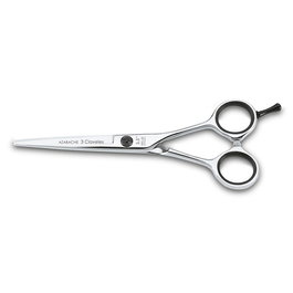 Tres Claveles Tijera Peluquero Azabache 5,5" Filo Navaja Acero Inoxidable Profesional