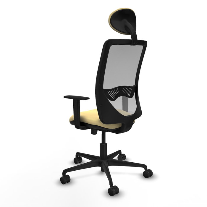 PIQUERAS Y CRESPO Silla de oficina Zulema con Mecanismo Sincro/Traslack, Crema y Gris PIQUERAS Y CRESPO Silla de oficina Zulema con Mecanismo Sincro/Traslack, Crema y Gris