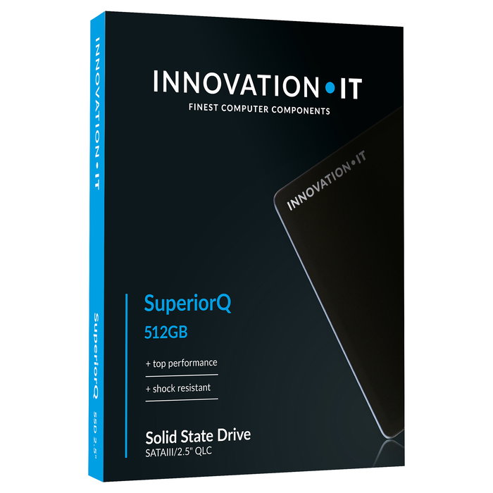 Innovation IT SSD 2.5" 512GB SuperiorQ SATA III, 550 MB/s Lectura, QLC, para PC, Referencia BULK