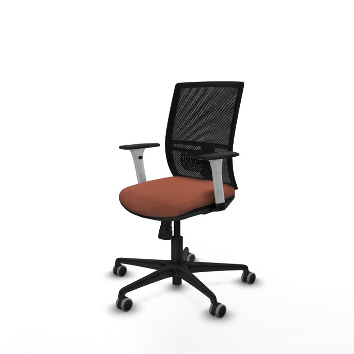 PIQUERAS Y CRESPO Silla de oficina Yunquera con mecanismo Sincro, Marrón y Negro PIQUERAS Y CRESPO Silla de oficina Yunquera con mecanismo Sincro, Marrón y Negro