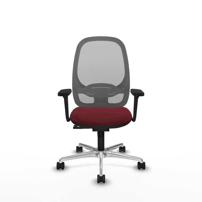 PIQUERAS Y CRESPO Silla de oficina Cilanco con mecanismo Sincro, Granate y Gris PIQUERAS Y CRESPO Silla de oficina Cilanco con mecanismo Sincro, Granate y Gris