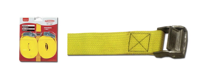 Ponsa Trinquete textil con hebilla de presión de 35mm y 4m, 2 uds Ponsa Trinquete textil con hebilla de presión de 35mm y 4m, 2 uds