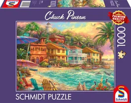 Schmidt SCH1745475623633 Puzzle 1000 Piezas Chuck Pinson Island Time Multicolor 69,3 x 49,3 cm