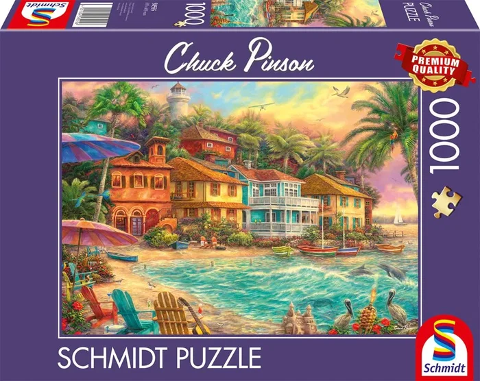 Schmidt SCH1745475623633 Puzzle 1000 Piezas Chuck Pinson Island Time Multicolor 69,3 x 49,3 cm