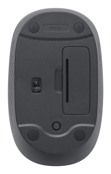 Logitech M196 Ratón Inalámbrico Bluetooth Ambidiestro, 1000 DPI, Grafito, 910-007459