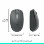 Logitech M196 Ratón Inalámbrico Bluetooth Grafito