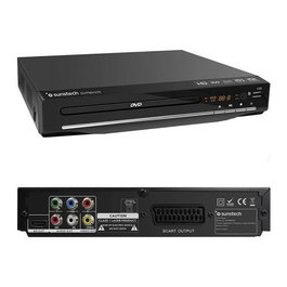 SUNSTECH Reproductor DVD DVPMH225 HD USB HDMI Negro