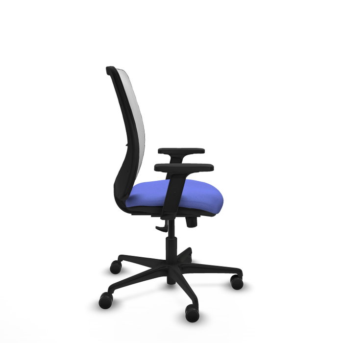 PIQUERAS Y CRESPO Silla de oficina Zulema con mecanismo Sincro, Azul claro y Blanco PIQUERAS Y CRESPO Silla de oficina Zulema con mecanismo Sincro, Azul claro y Blanco