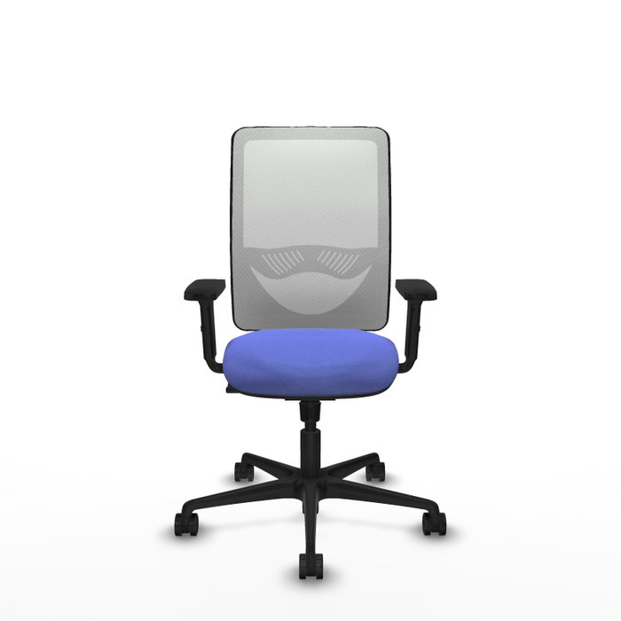 PIQUERAS Y CRESPO Silla de oficina Zulema con mecanismo Sincro, Azul claro y Blanco PIQUERAS Y CRESPO Silla de oficina Zulema con mecanismo Sincro, Azul claro y Blanco