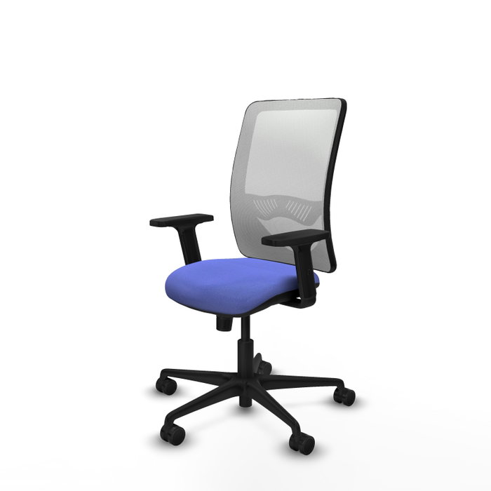 PIQUERAS Y CRESPO Silla de oficina Zulema con mecanismo Sincro, Azul claro y Blanco PIQUERAS Y CRESPO Silla de oficina Zulema con mecanismo Sincro, Azul claro y Blanco