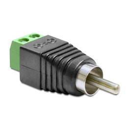 DeLOCK 65417 Adaptador RCA a Bloque de Terminales de 2 Pines
