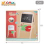 WOOMAX Pizarra Pie 3 en 1 con accesorio