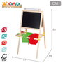 WOOMAX Pizarra Pie 3 en 1 con accesorio