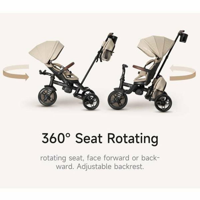 Ociotrends Triciclo Comfo Max 6-en-1 Plegable Beige
