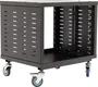 ALGAMAUDIO Rack de Estudio Modular 8U 19" con Ruedas, Negro, Armario de Rack