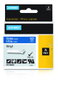 Dymo RHINO ID1-12 Cinta de Etiquetas Industrial de Vinilo Blanco sobre Azul 12mm x 5,5m