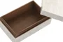 DKD Home Decor Joyero Blanco 13 x 7.5 x 18 cm Set de 2