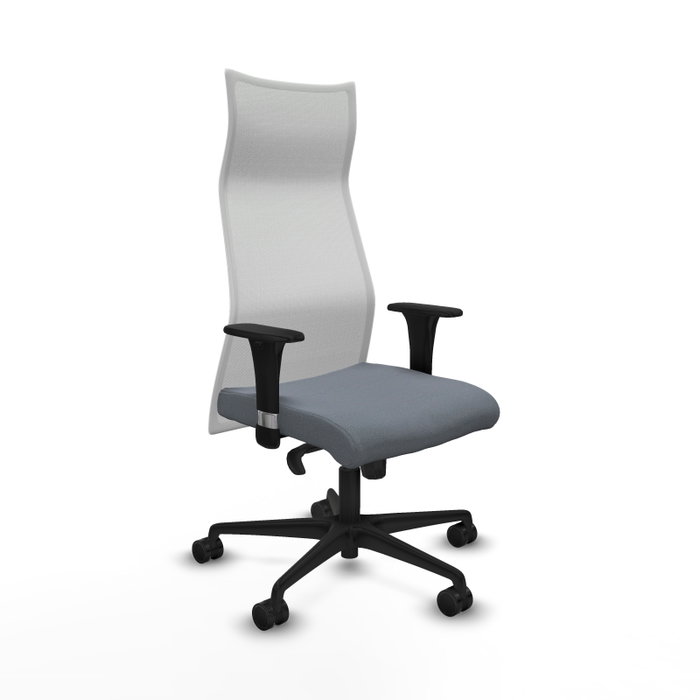 PIQUERAS Y CRESPO Sillón Albacete Gris y Blanco con Mecanismo Sincro PIQUERAS Y CRESPO Sillón Albacete Gris y Blanco con Mecanismo Sincro