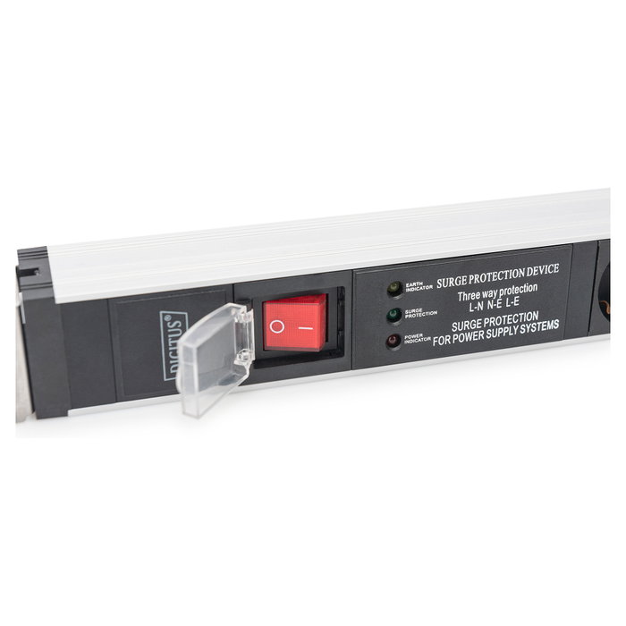 Digitus PDU DN-95433 1U con 5 salidas Schuko 16A negra