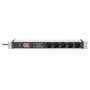 Digitus PDU DN-95433 1U con 5 salidas Schuko 16A negra
