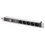 Digitus PDU DN-95433 1U con 5 salidas Schuko 16A negra