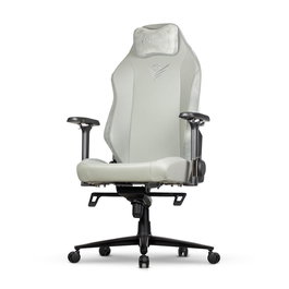 Phoenix Monarch Remaster Silla Gaming Ergonómica - Cuero Napa Sintético Gris, Soporte Lumbar y Cervical Magnético, Reposabrazos 4D, Ajuste 165°, Hasta 150kg