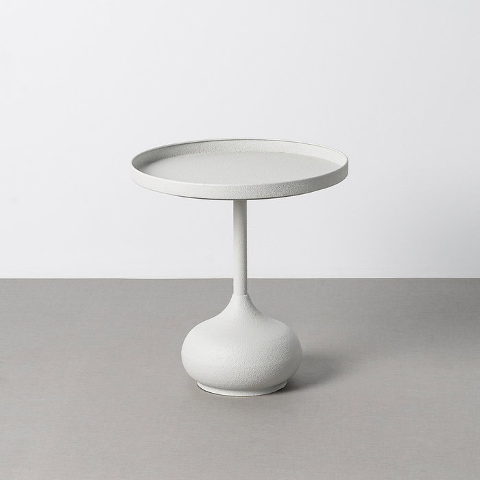 Mesita Blanco Metal 40 X 40 X 58 cm