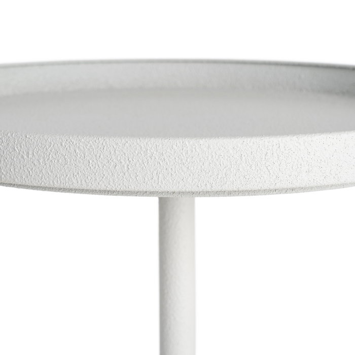 Mesita Blanco Metal 40 X 40 X 58 cm