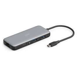 Digitus DA-70914 Estación de acoplamiento USB-C con HDMI 4K, USB 3.2, RJ45 y SD/MicroSD